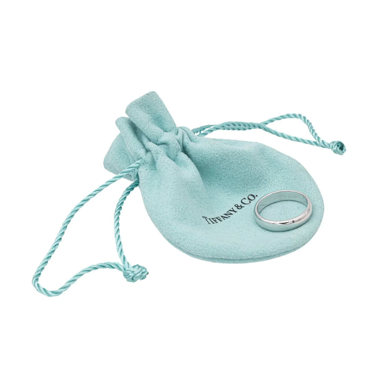 Bague Alliance TIFFANY & CO. "Forever" en platine - Image 4