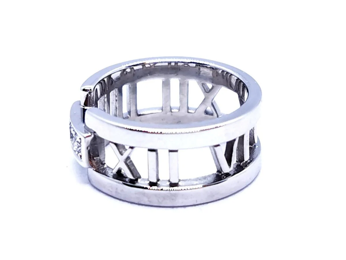 TIFFANY & CO. Bague Atlas Or blanc Diamant - Image 11
