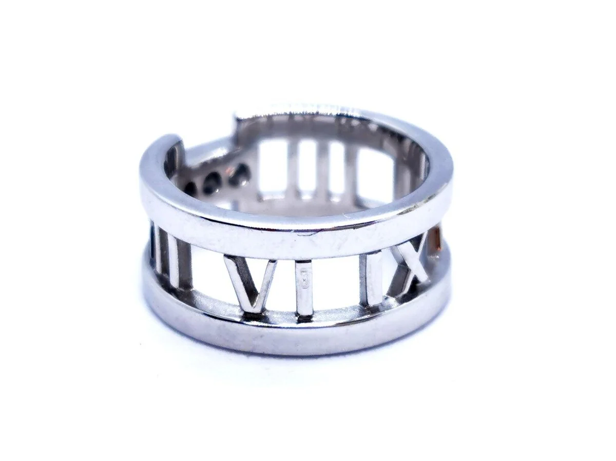 TIFFANY & CO. Bague Atlas Or blanc Diamant - Image 12