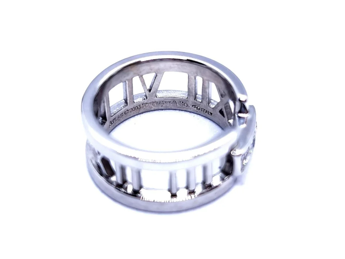 TIFFANY & CO. Bague Atlas Or blanc Diamant - Image 15