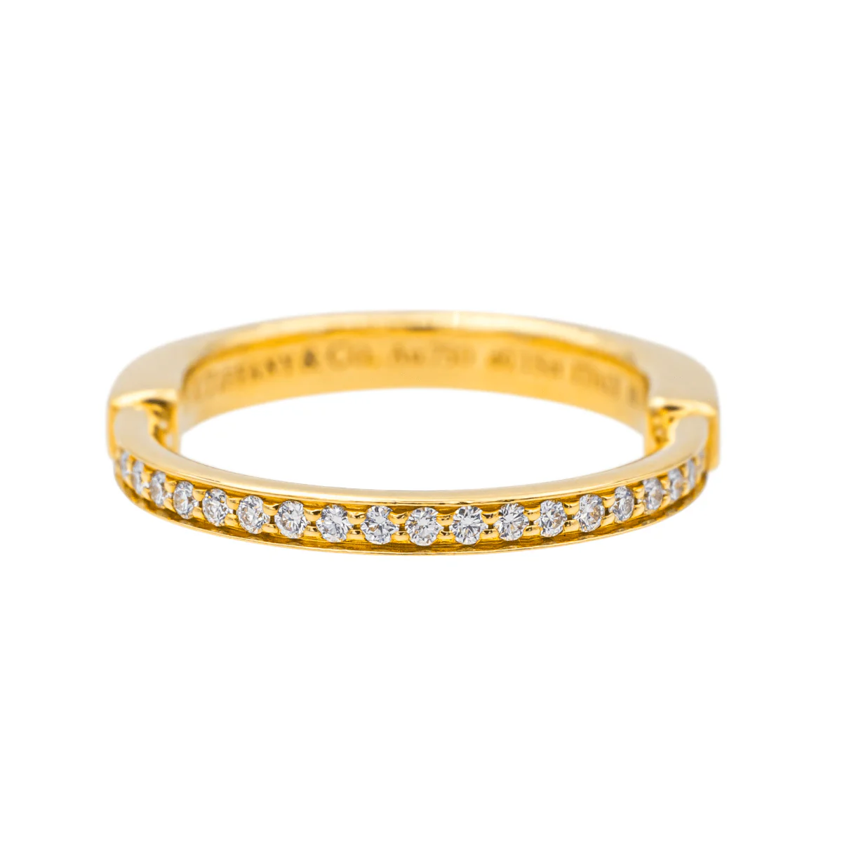 Bague Tiffany & Co Lock en or jaune et diamant