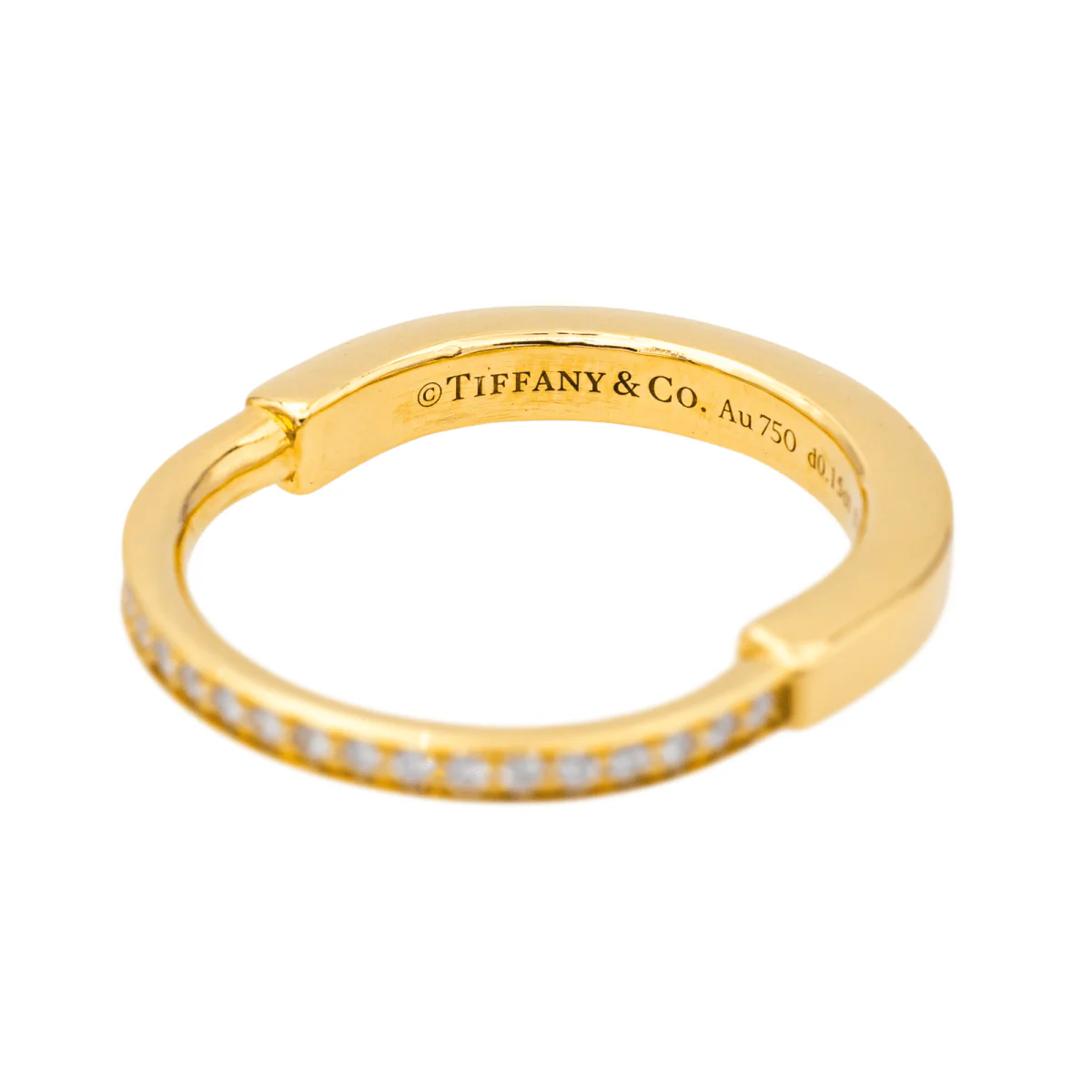 Bague Tiffany & Co Lock en or jaune et diamant - Image 4