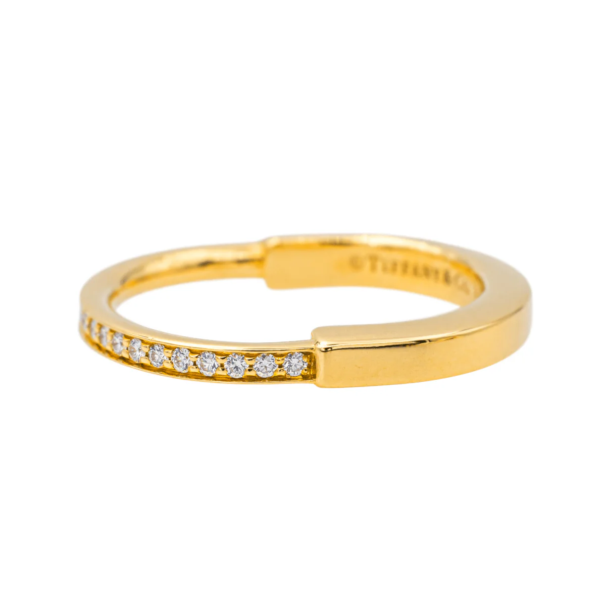 Bague Tiffany & Co Lock en or jaune et diamant - Image 6