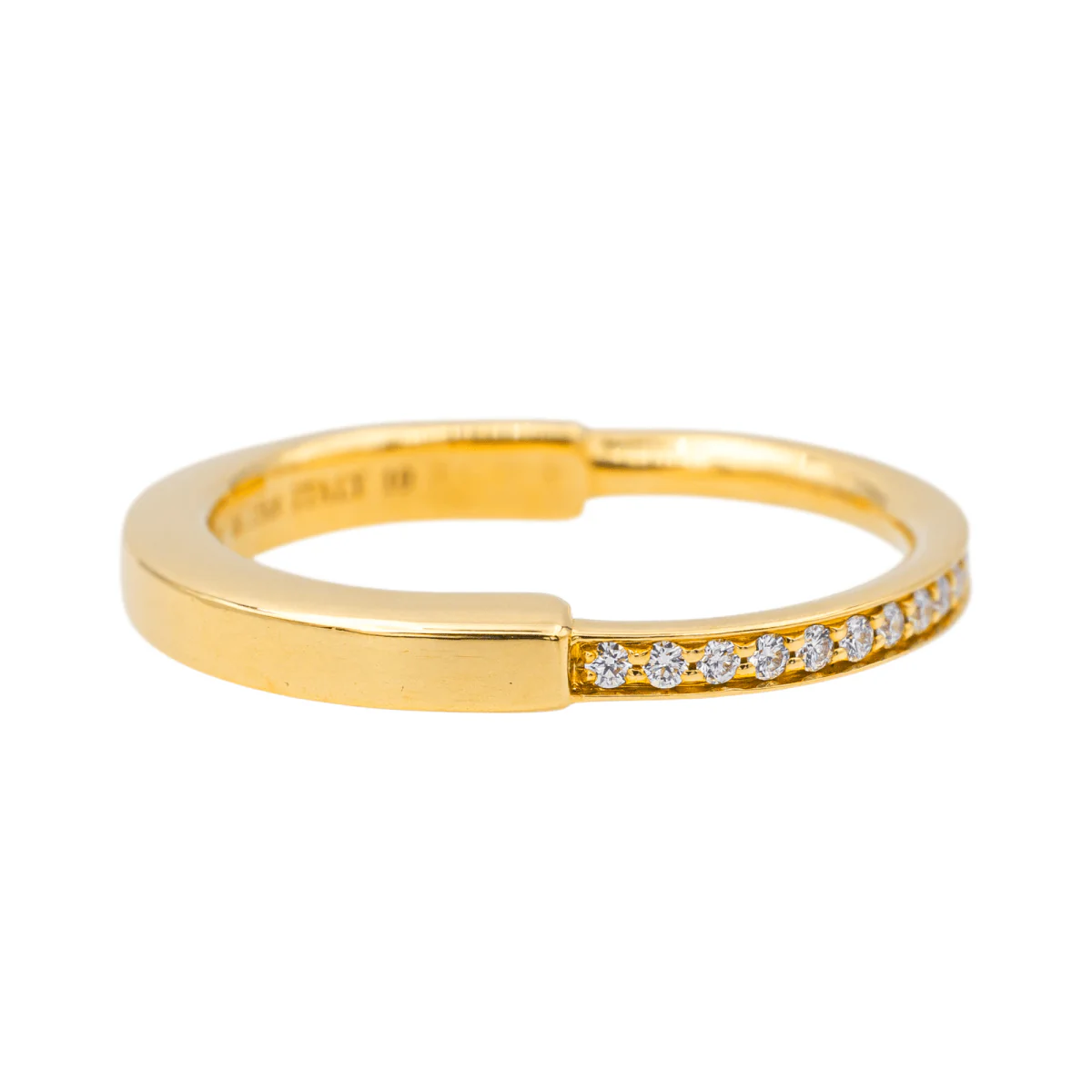 Bague Tiffany & Co Lock en or jaune et diamant - Image 8