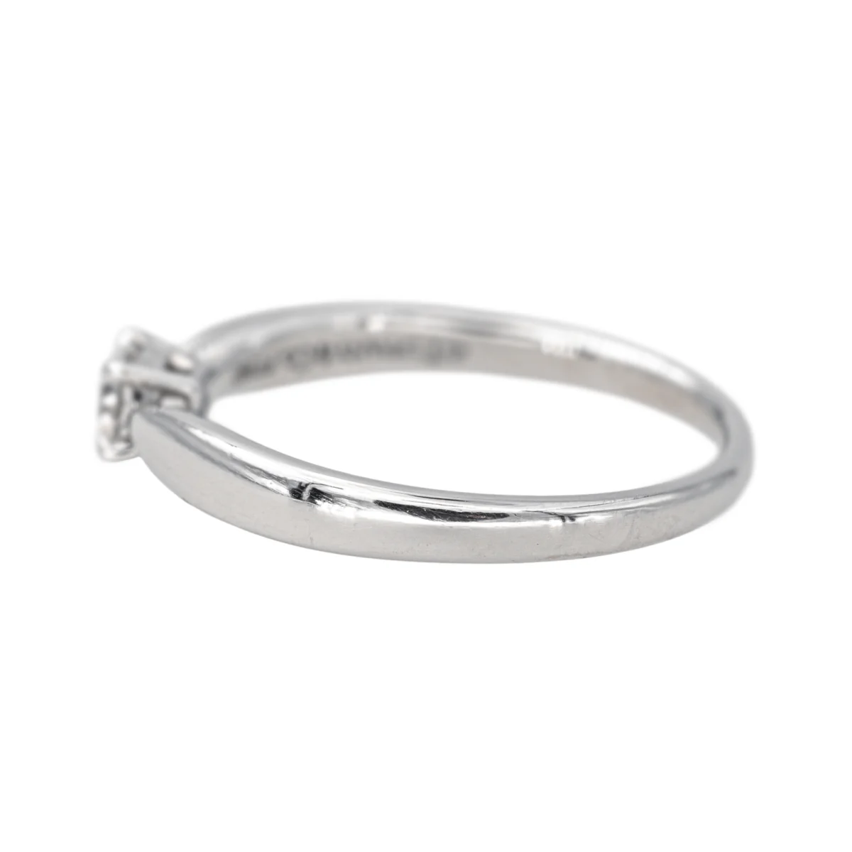 Bague Solitaire TIFFANY & CO "Harmony" en platine et diamant - Image 4