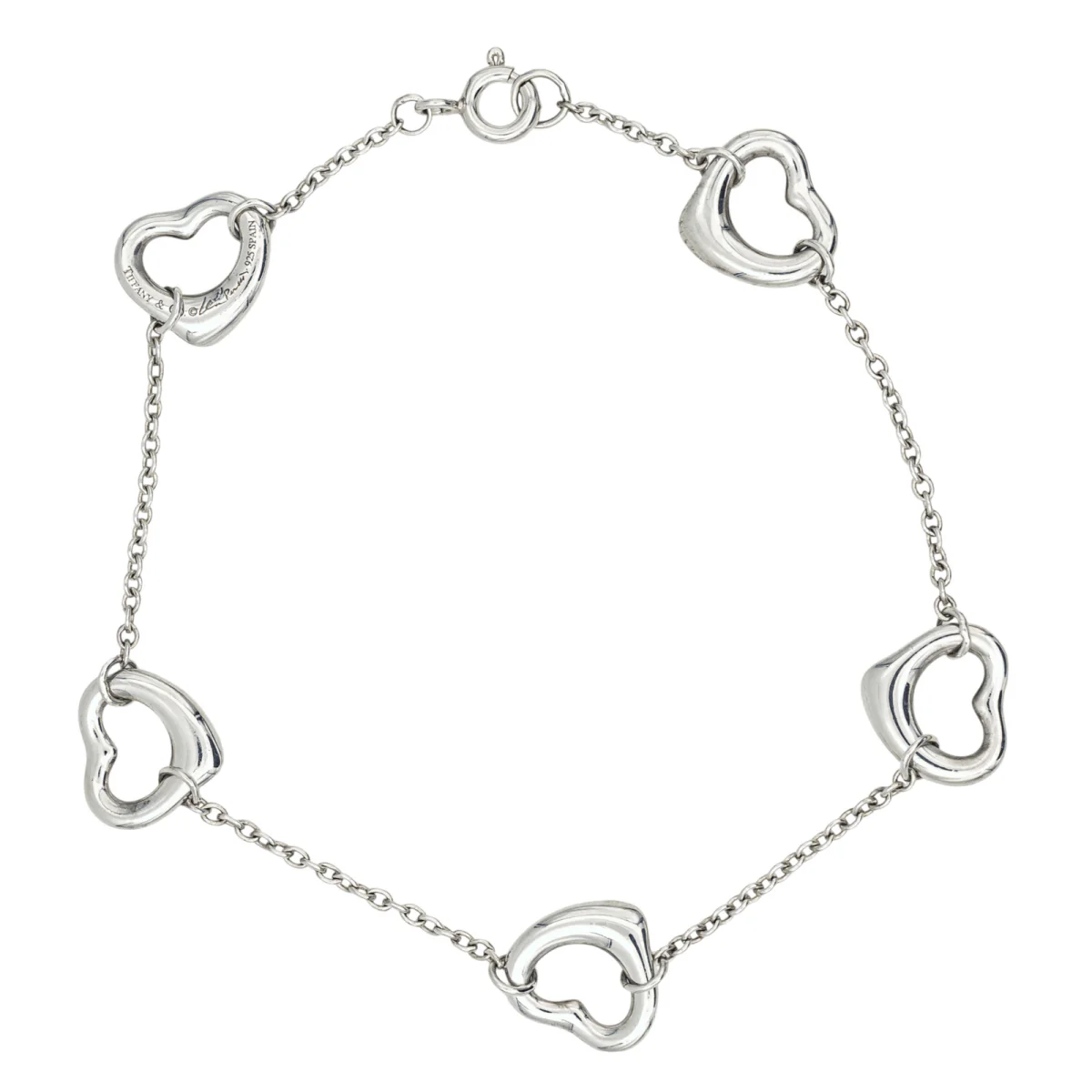 Bracelet Souple TIFFANY & CO "Coeur Open heart" en argent