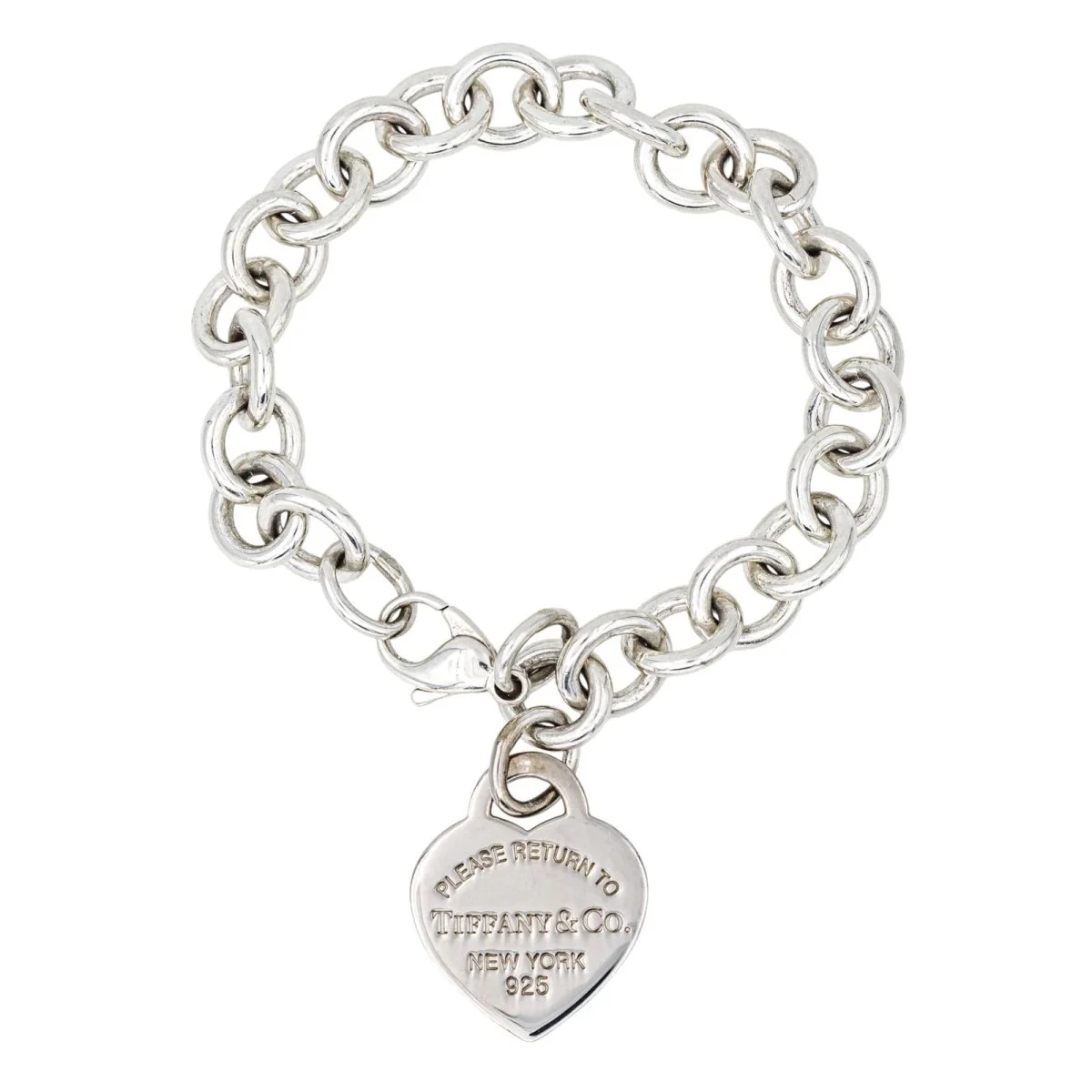 Bracelet Maille TIFFANY & CO "Please Return" en argent