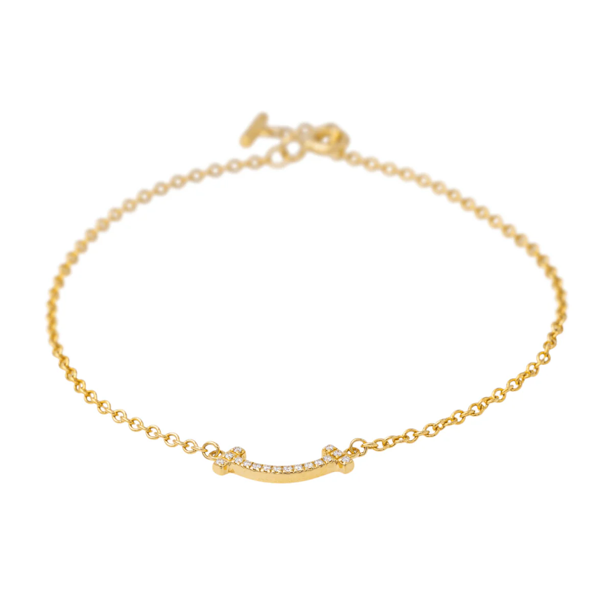Bracelet TIFFANY & CO. "Smile" en or jaune et diamant