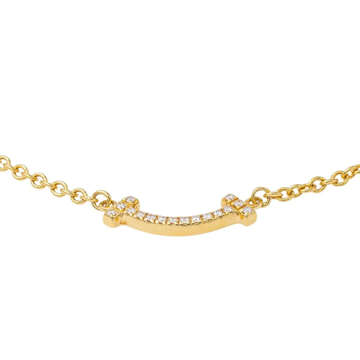 Bracelet TIFFANY & CO. "Smile" en or jaune et diamant - Image 4