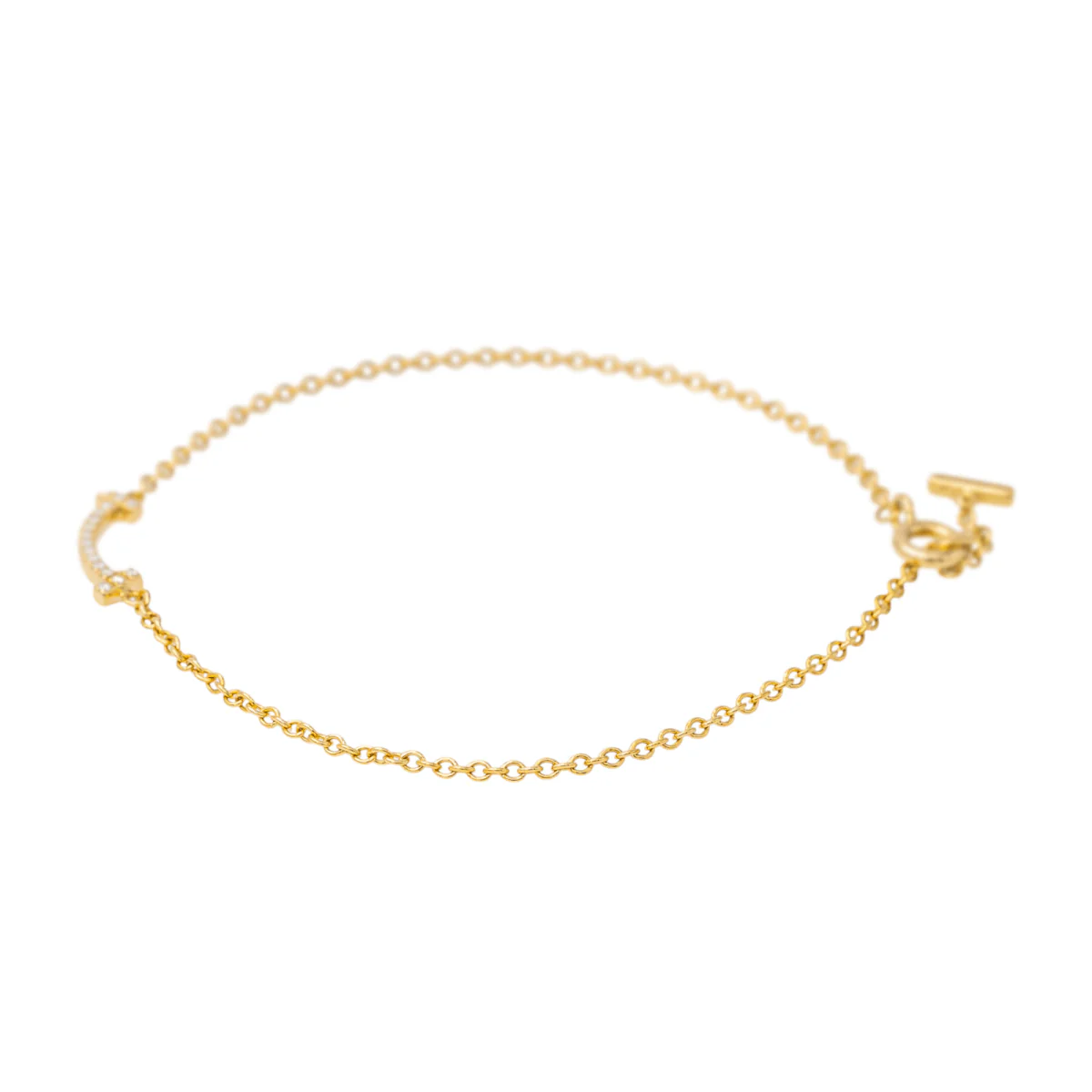 Bracelet TIFFANY & CO. "Smile" en or jaune et diamant - Image 5