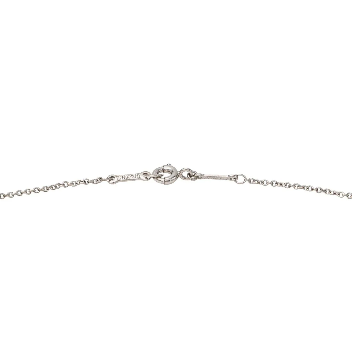 Collier Pendentif TIFFANY & CO. "Open Heart" en or blanc et diamants - Image 4