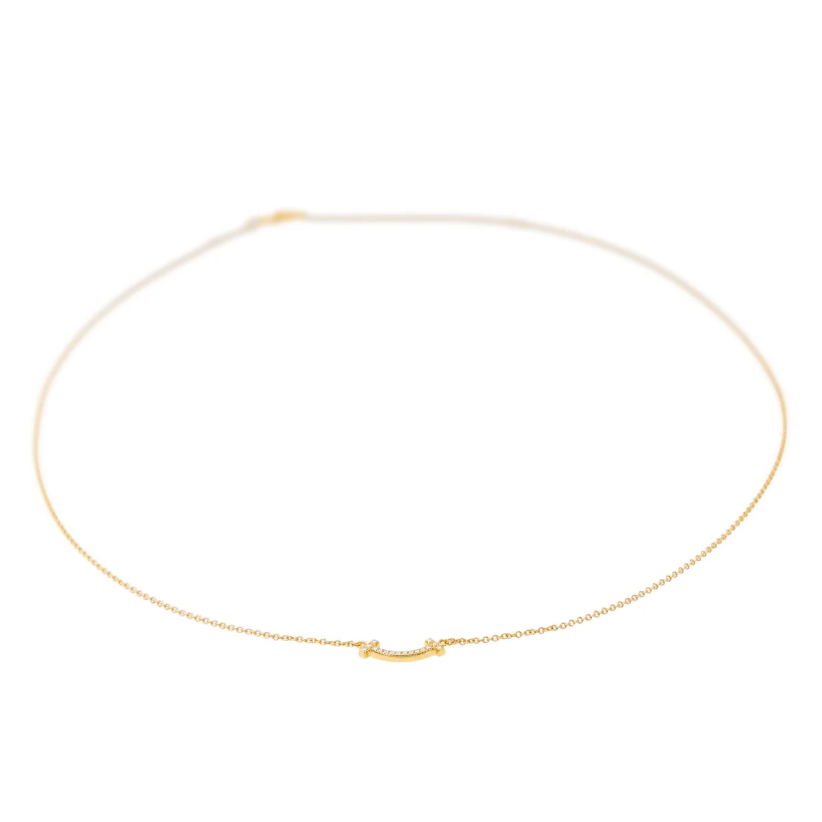 Collier TIFFANY & CO. "T Smile" en or jaune et diamants - Image 4