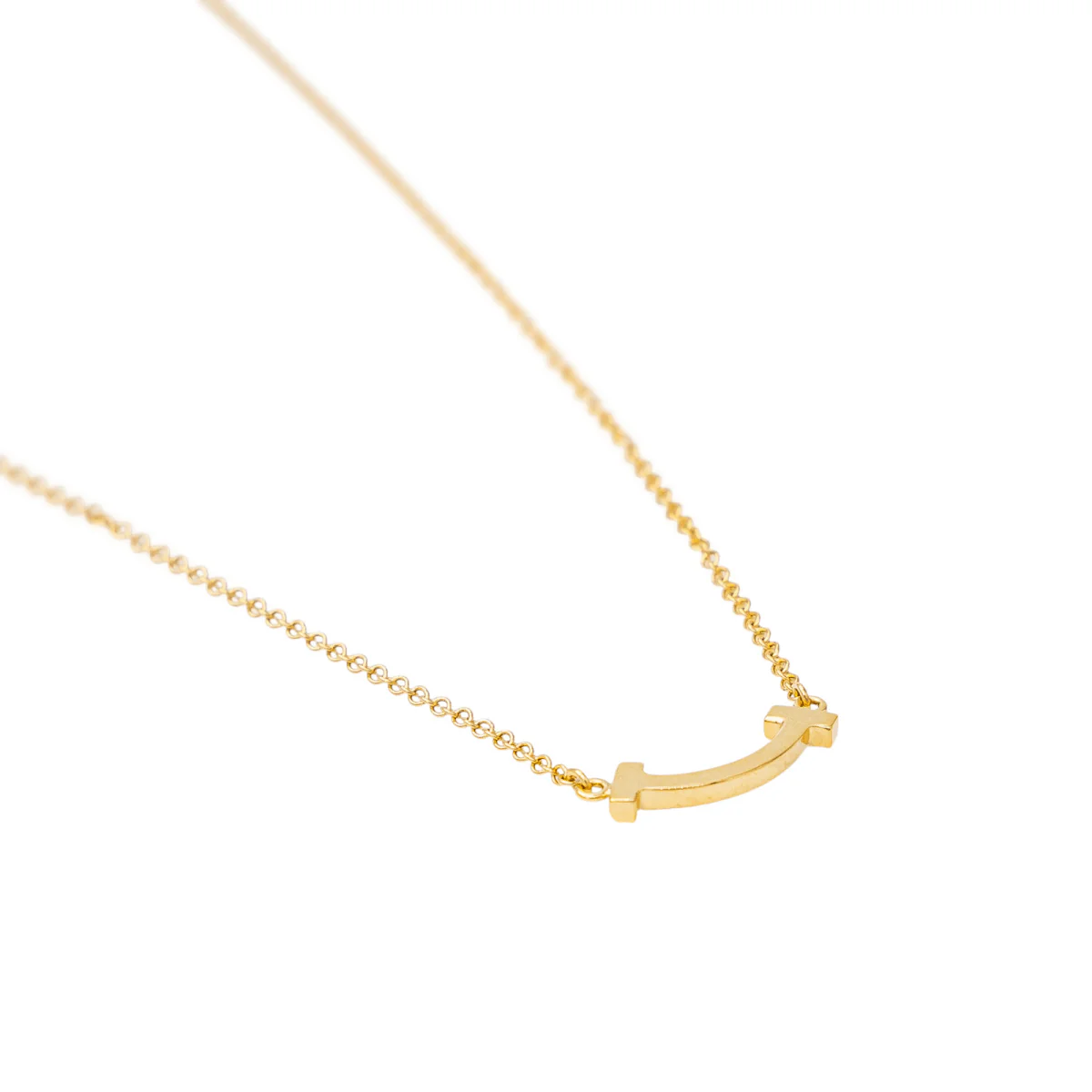 Collier TIFFANY & CO. "T Smile" en or jaune et diamants - Image 5