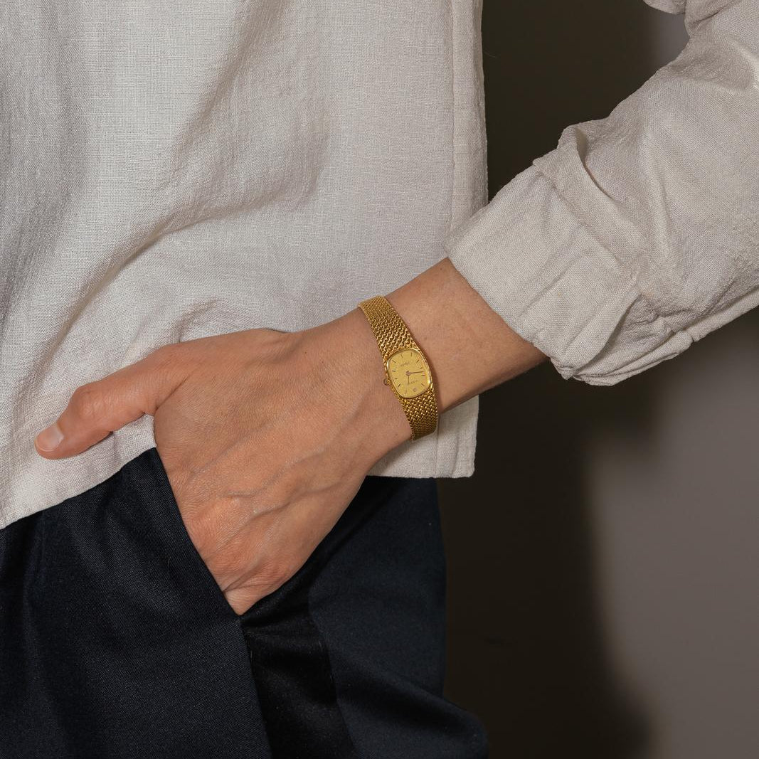 Montre TISSOT en or jaune et diamant - Image 2