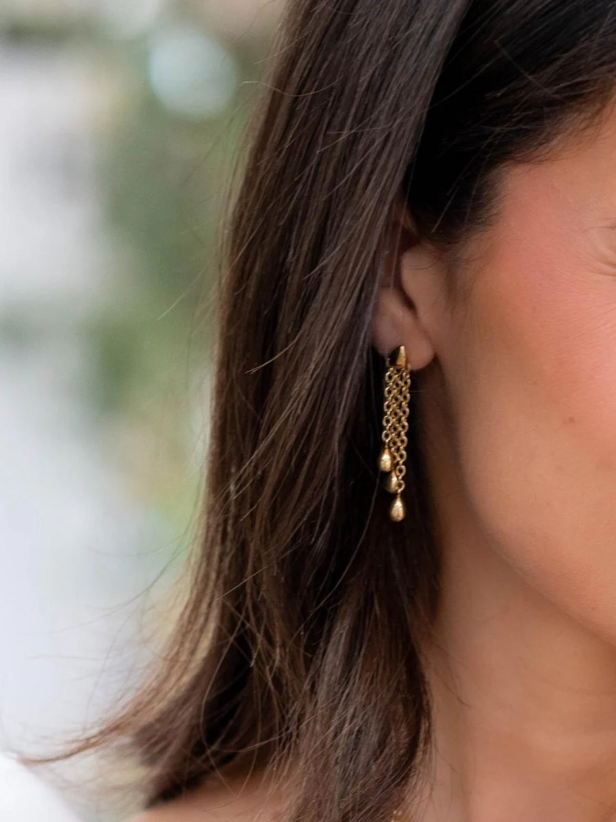 Boucles d'oreilles VAN CLEEF & ARPELS en or jaune - Image 2