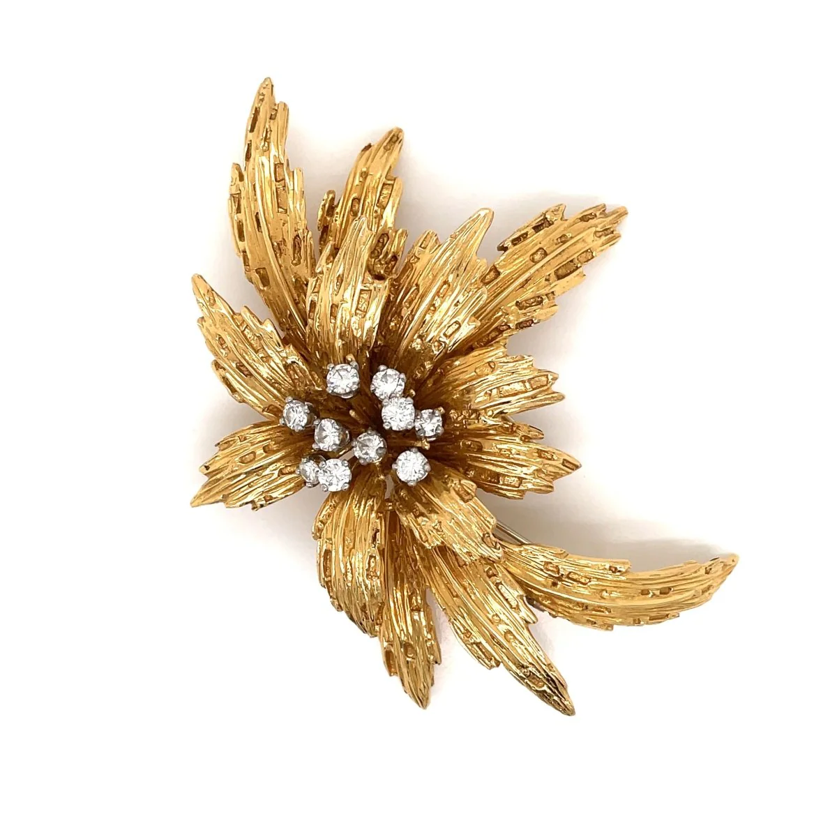 Broche Van Cleef & Arpels en or et diamants, motif floral - Image 10