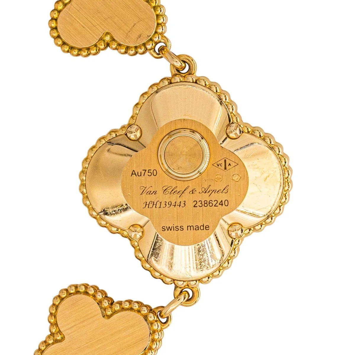 Montre VAN CLEEF & ARPELS "Sweet Alhambra" en or jaune, nacre et diamants - Image 6