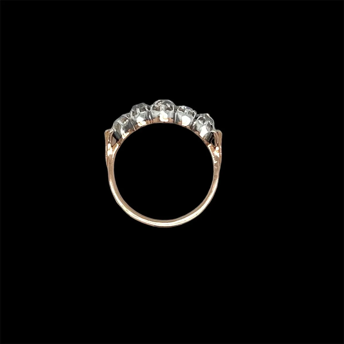Bague victorienne en or, argent et diamant - Image 10