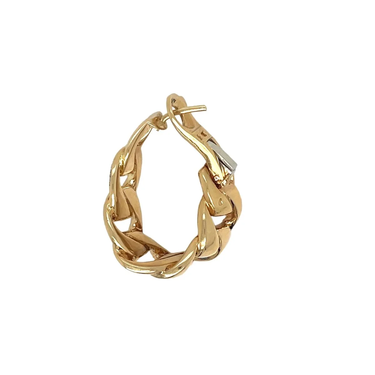 Boucles d'oreilles CARTIER "Bergamo" en or jaune et diamants - Image 9
