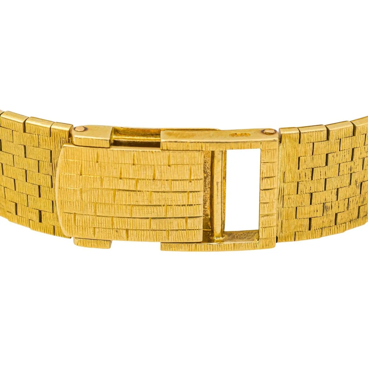 Montre ZENITH MOVADO en or jaune et oeil de tigre - Image 6